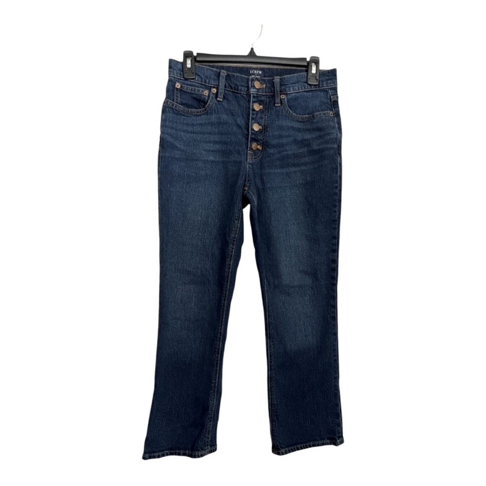 J. Crew Mid Rise Flare Crop Jeans Blue 27